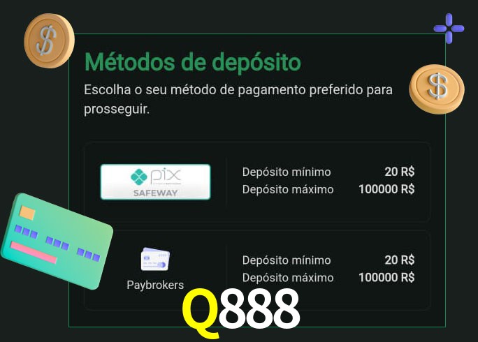 O cassino Q888bet oferece uma grande variedade de métodos de pagamento